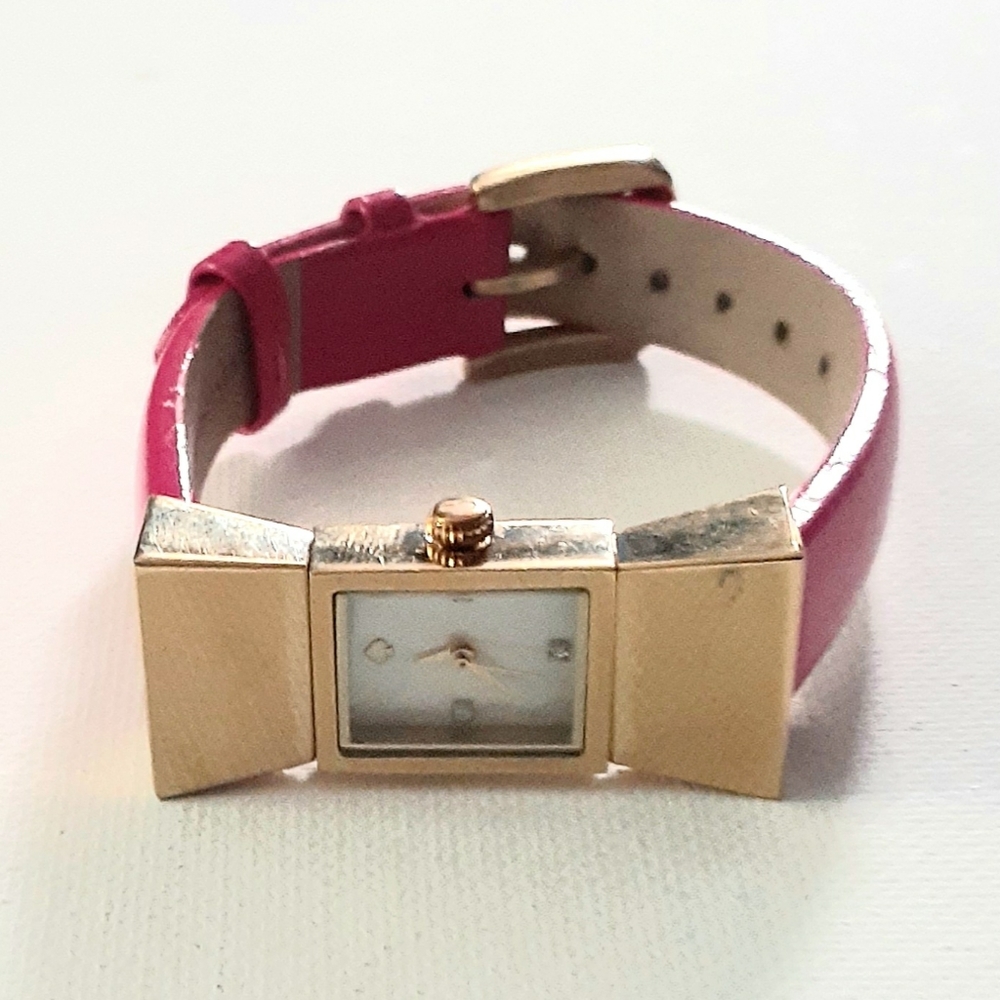 Kate Spade Carlyle Bow Watch Pink Patent Leather